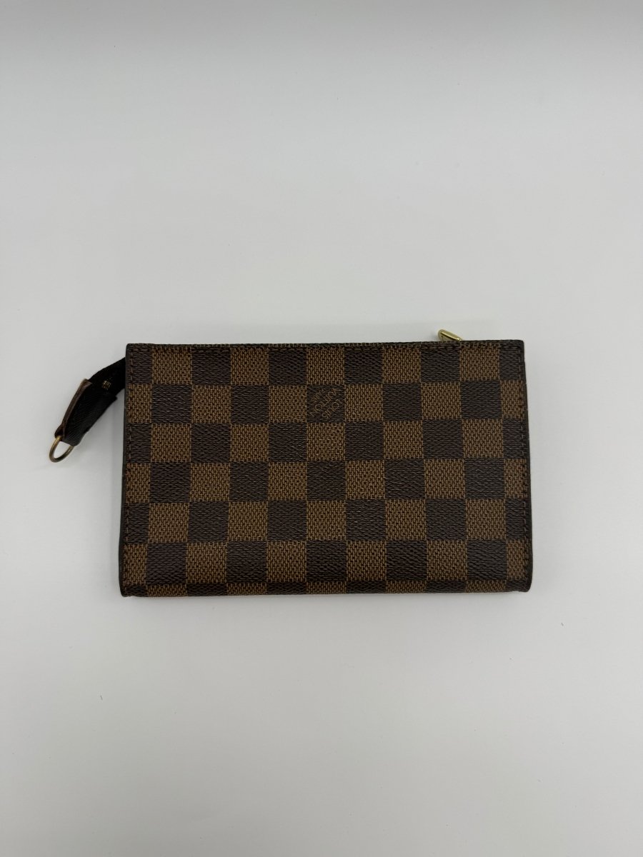 Louis Vuitton Brown Damier Classic Signature Mini Bucket Pouch Bag - Lux Central