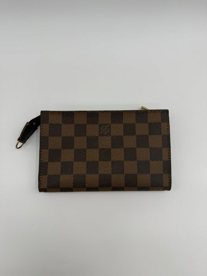 Louis Vuitton Brown Damier Classic Signature Mini Bucket Pouch Bag - Lux Central