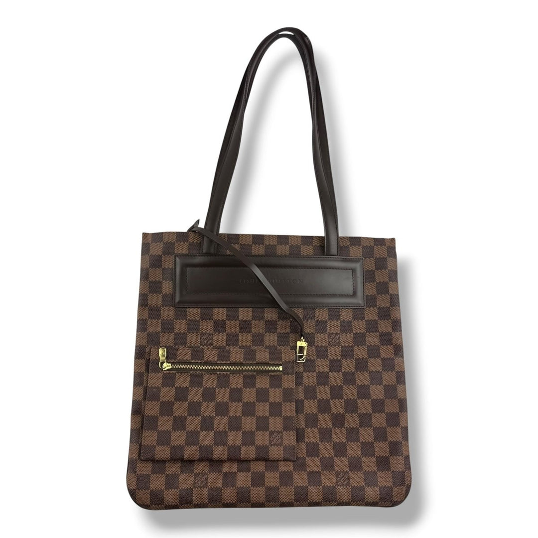 Louis Vuitton Brown Damier Clifton Tote Handbag W/Added Pouch - Lux Central