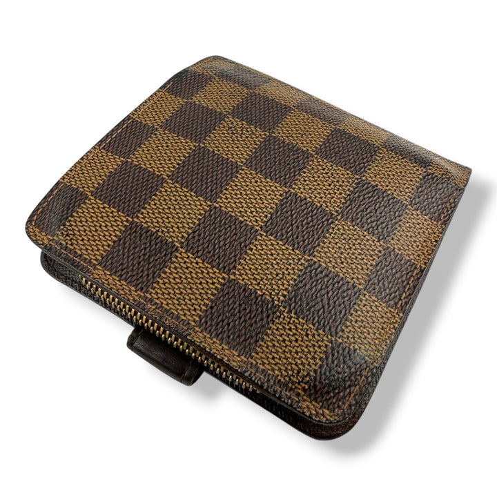 Louis Vuitton Brown Damier Clip Card Wallet - Lux Central