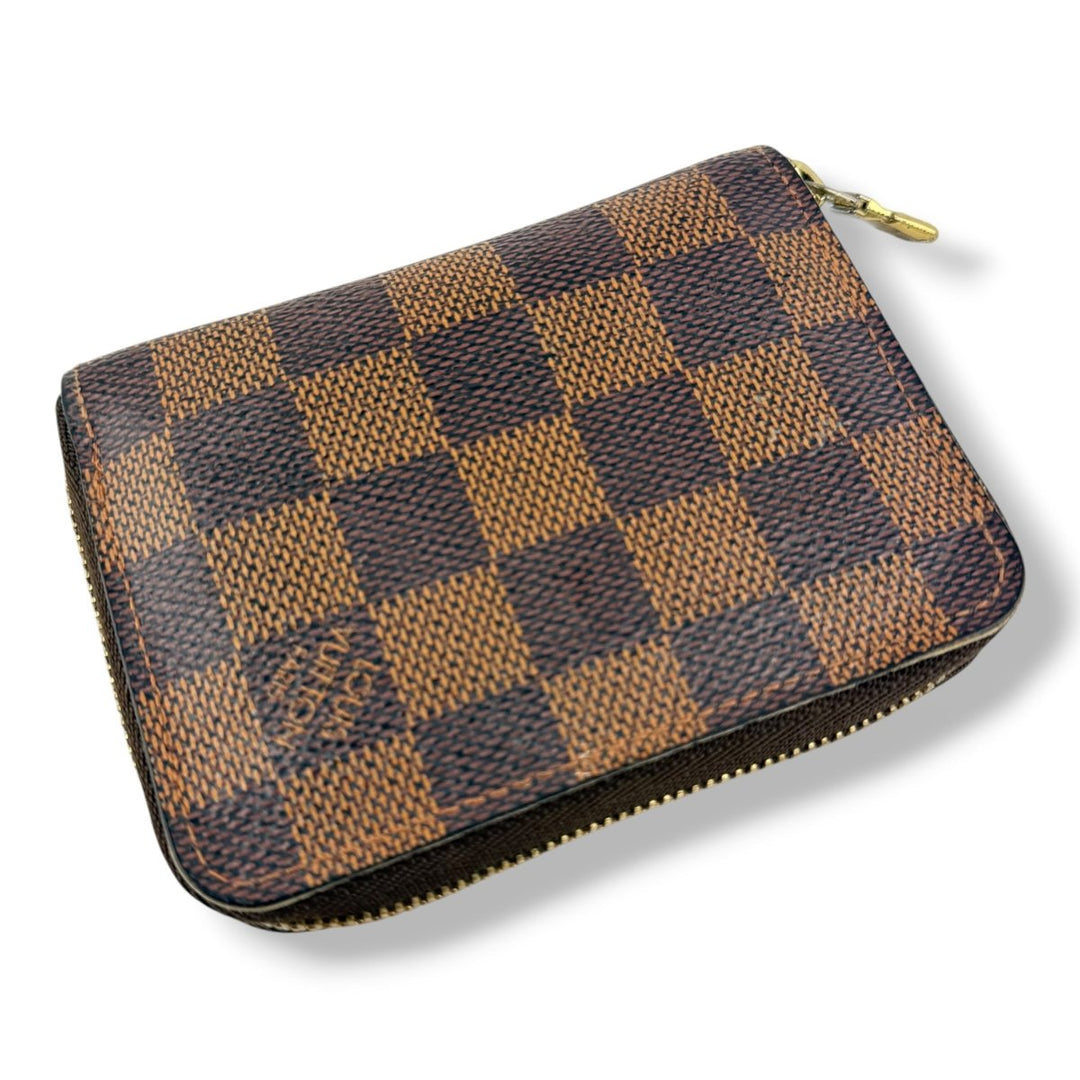 Louis Vuitton Brown Damier Compact Zippy Purse - Lux Central
