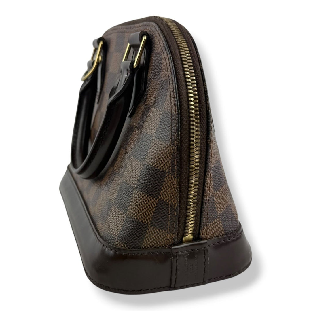 Louis Vuitton Brown Damier Ebene Alma BB Handbag - Lux Central