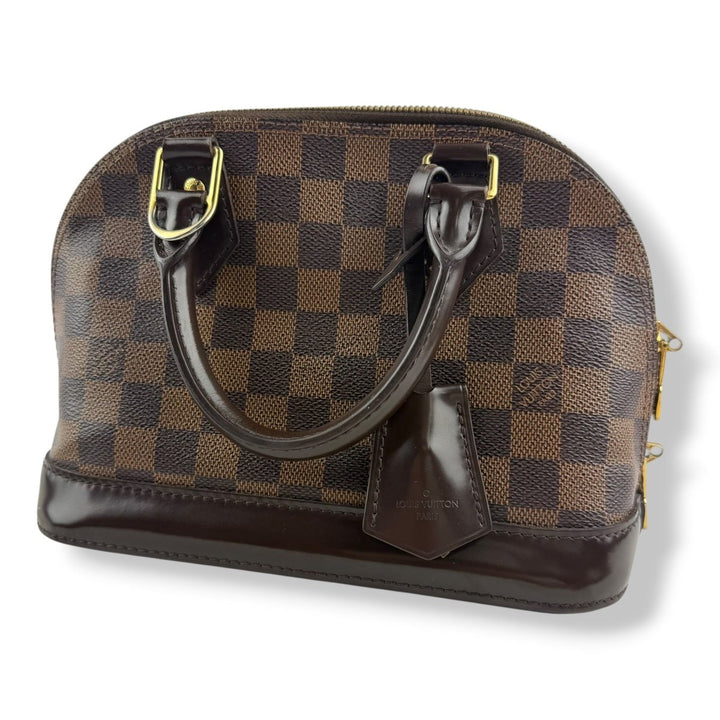 Louis Vuitton Brown Damier Ebene Alma BB Handbag - Lux Central