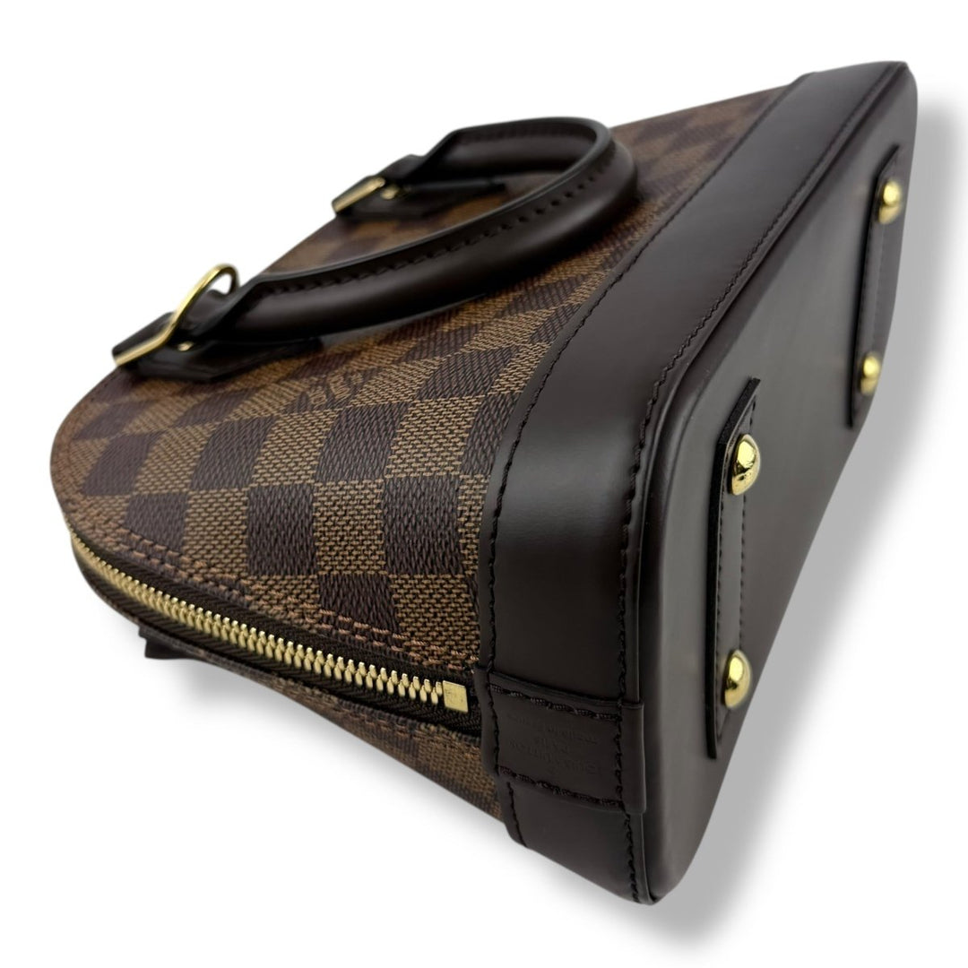 Louis Vuitton Brown Damier Ebene Alma BB Handbag - Lux Central