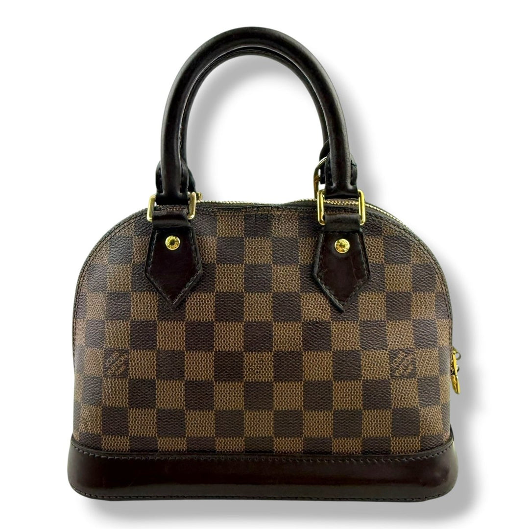 Louis Vuitton Brown Damier Ebene Alma BB Handbag - Lux Central