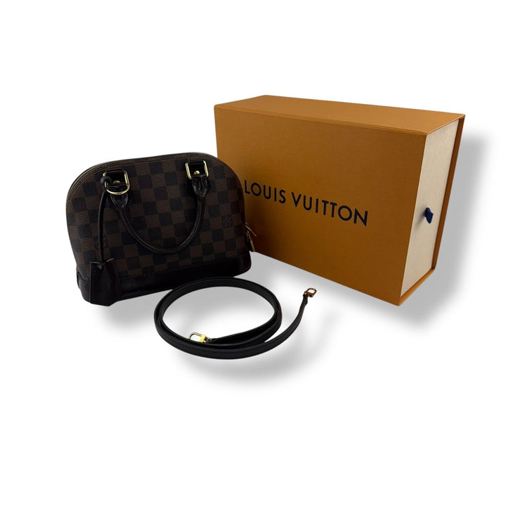 Louis Vuitton Brown Damier Ebene Alma BB Handbag - Lux Central