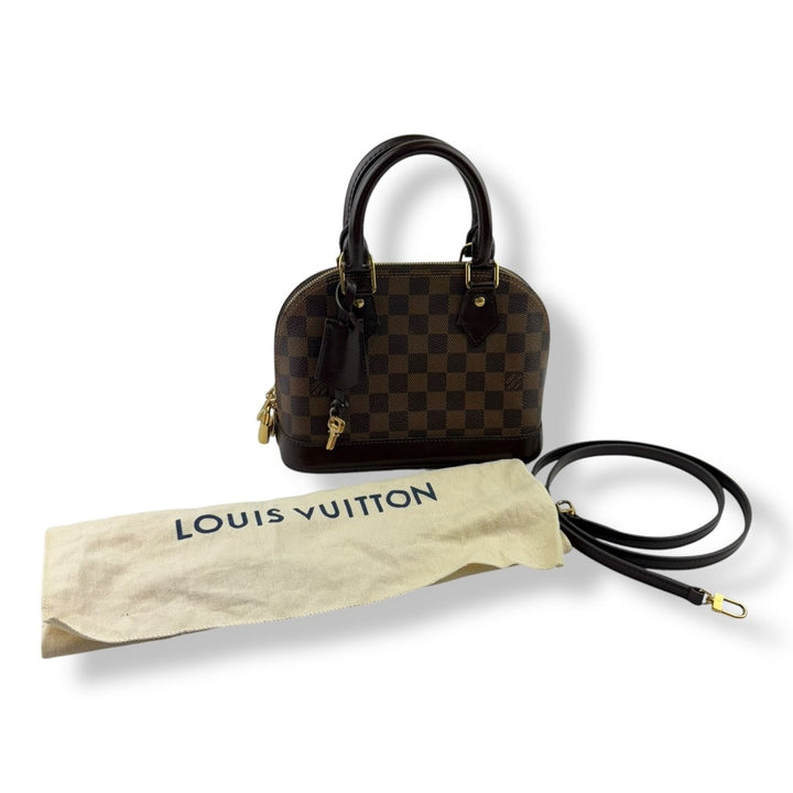 Louis Vuitton Brown Damier Ebene Alma BB Handbag - Lux Central