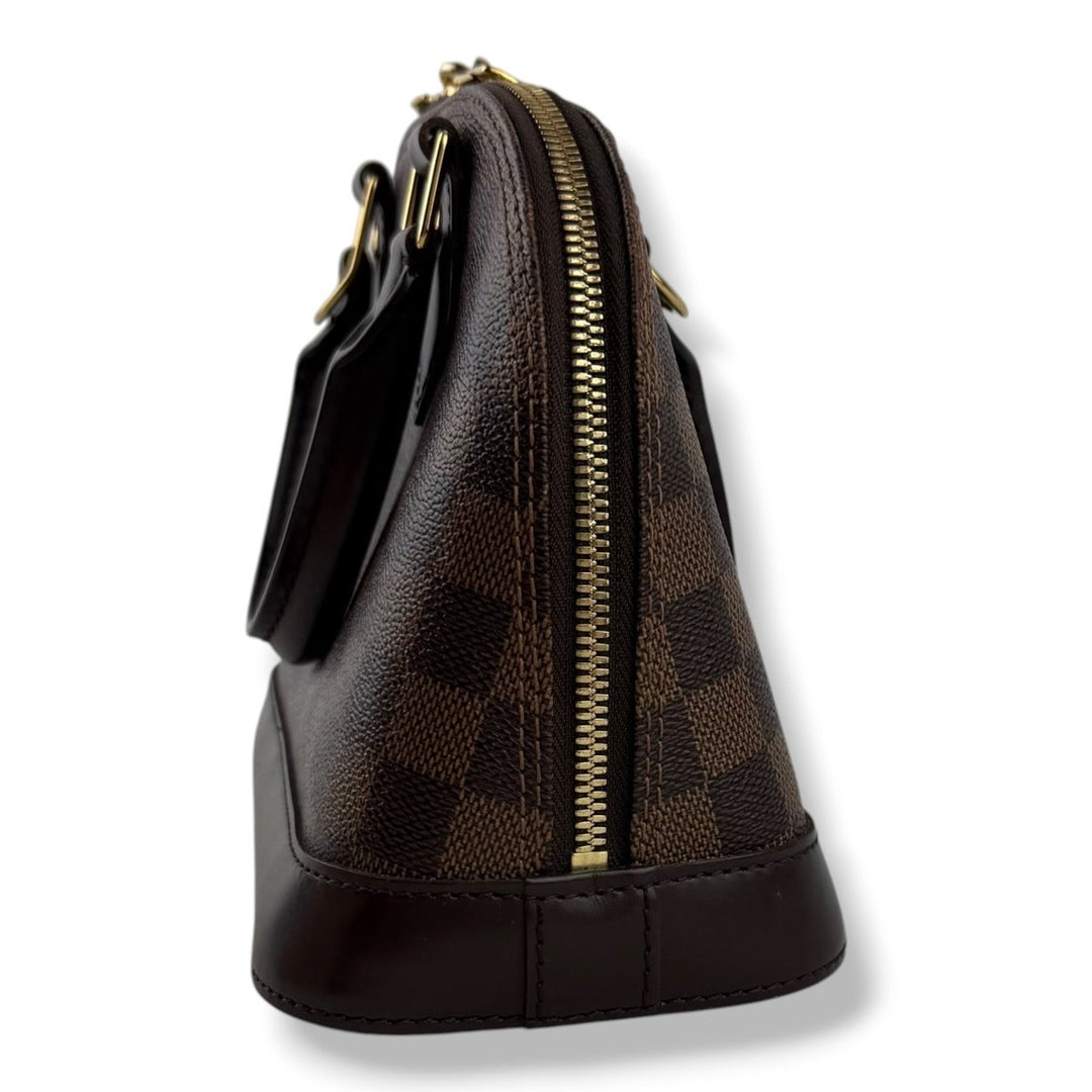 Louis Vuitton Brown Damier Ebene Alma BB Handbag - Lux Central