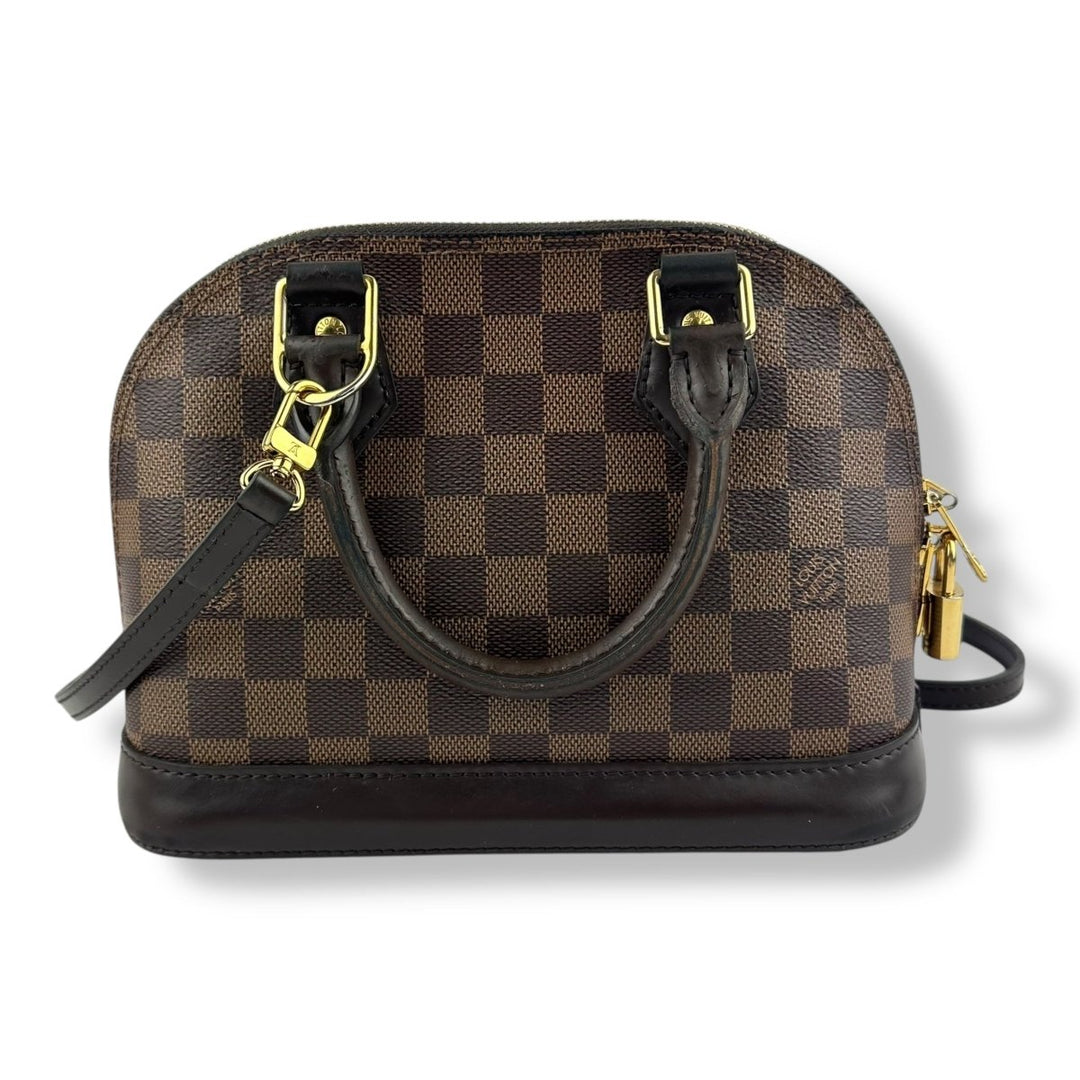 Louis Vuitton Brown Damier Ebene Alma BB Handbag - Lux Central