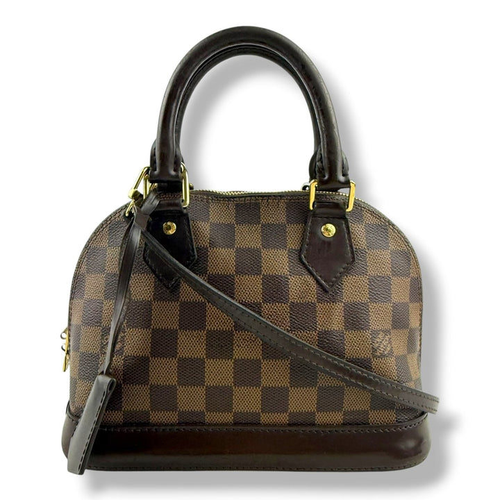 Louis Vuitton Brown Damier Ebene Alma BB Handbag - Lux Central