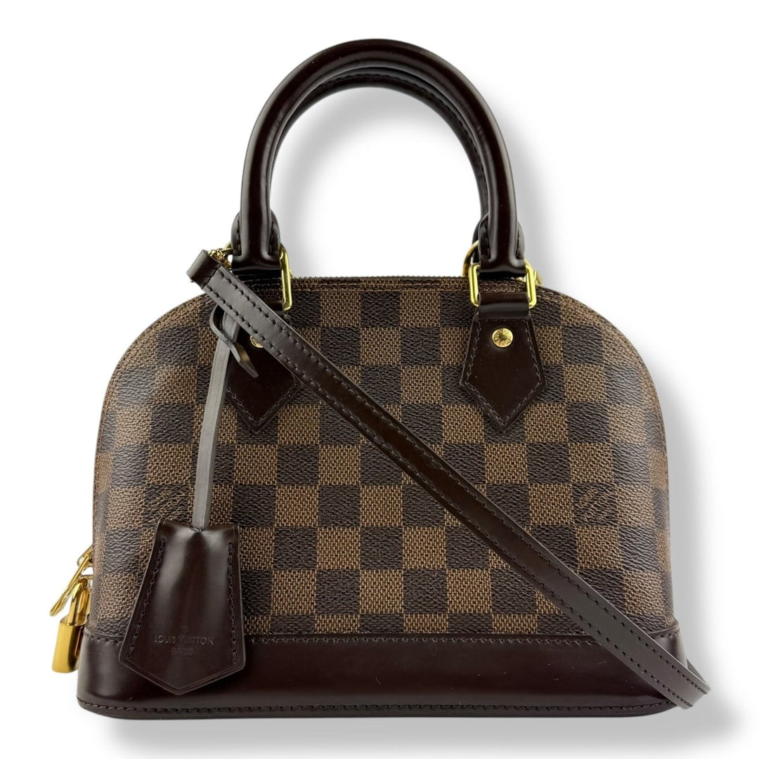 Louis Vuitton Brown Damier Ebene Alma BB Handbag - Lux Central