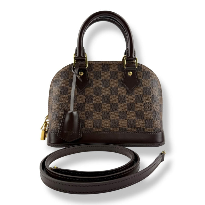 Louis Vuitton Brown Damier Ebene Alma BB Handbag - Lux Central