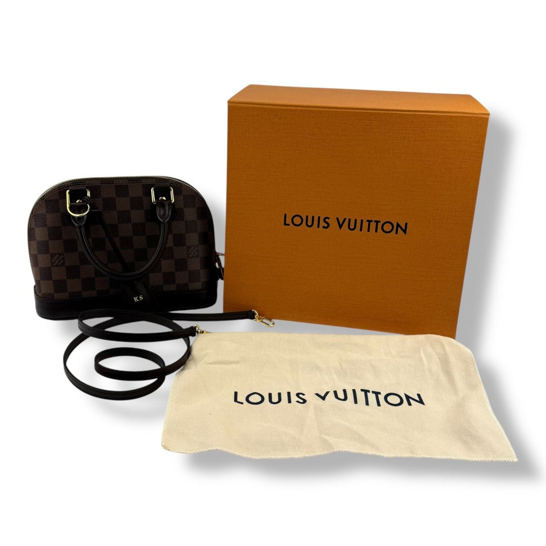 Louis Vuitton Brown Damier Ebene Alma BB Handbag - Lux Central