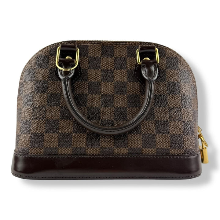 Louis Vuitton Brown Damier Ebene Alma BB Handbag - Lux Central