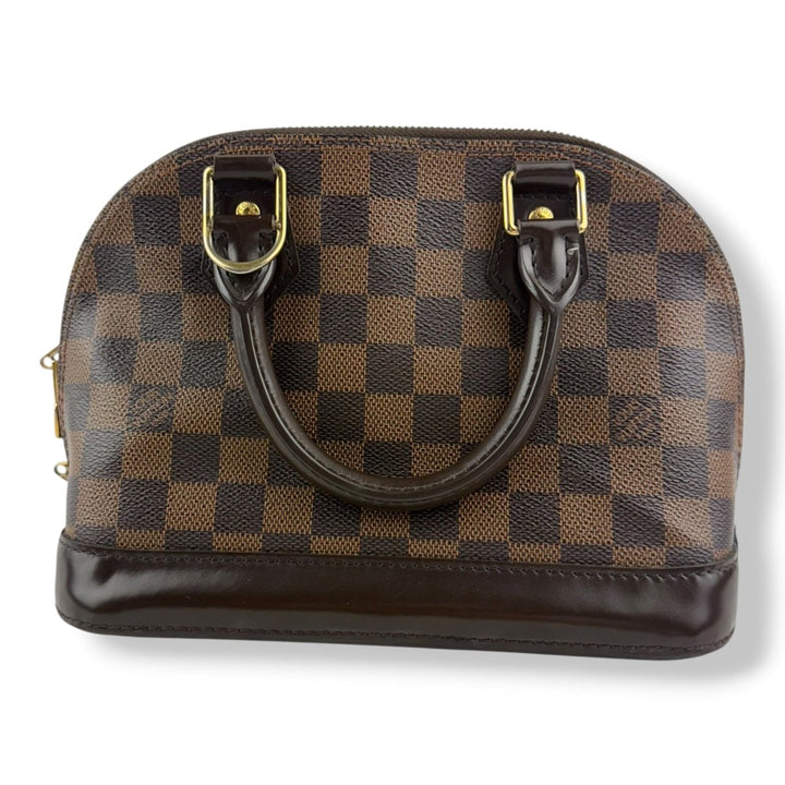 Louis Vuitton Brown Damier Ebene Alma BB Handbag - Lux Central