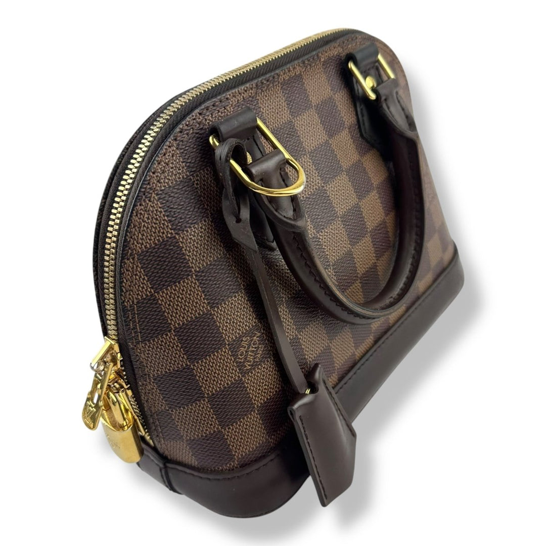 Louis Vuitton Brown Damier Ebene Alma BB Handbag - Lux Central