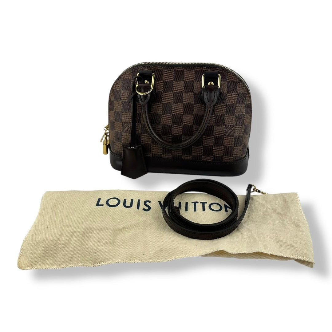 Louis Vuitton Brown Damier Ebene Alma BB Handbag - Lux Central