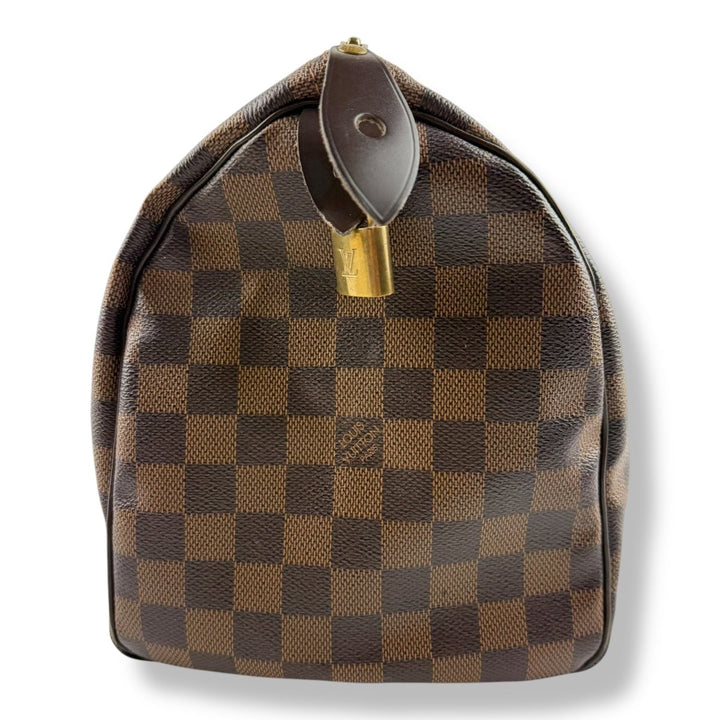 Louis Vuitton Brown Damier Ebene Speedy 30 Handbag - Lux Central