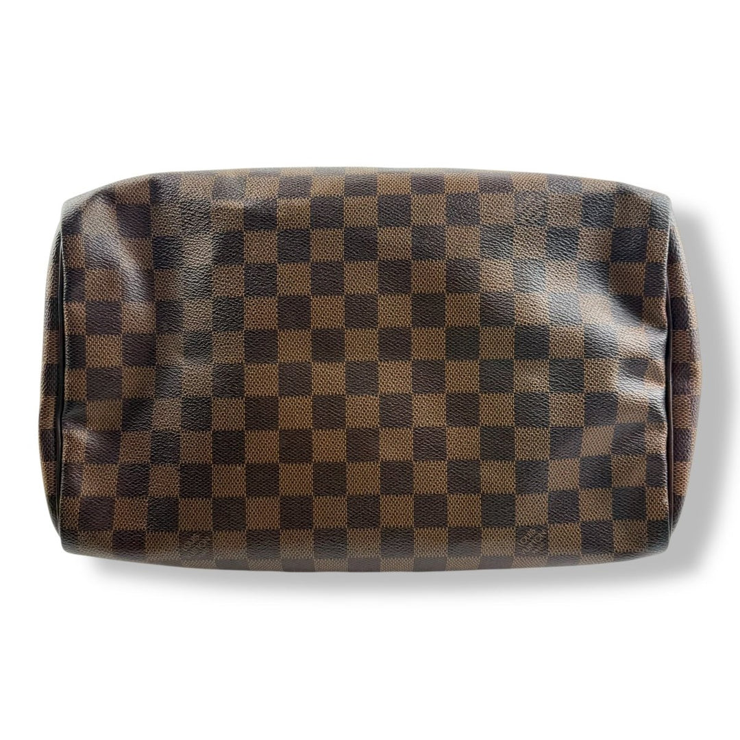Louis Vuitton Brown Damier Ebene Speedy 30 Handbag - Lux Central