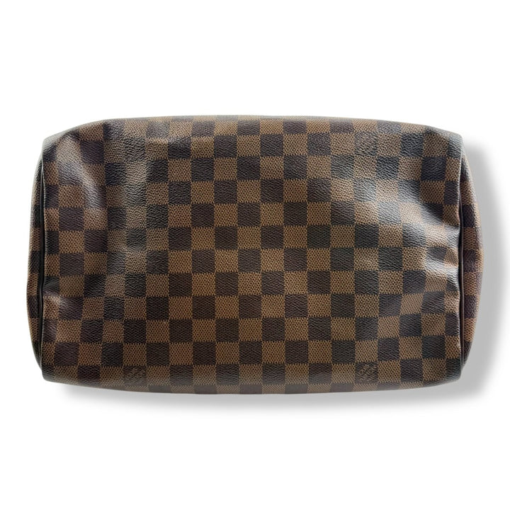 Louis Vuitton Brown Damier Ebene Speedy 30 Handbag - Lux Central