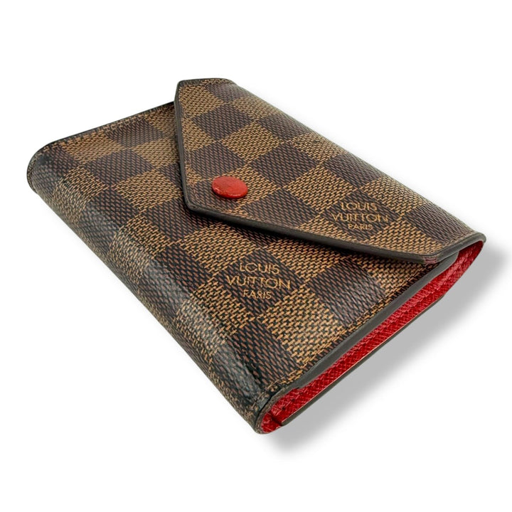 Louis Vuitton Brown Damier Ebene Victorine Wallet - Lux Central