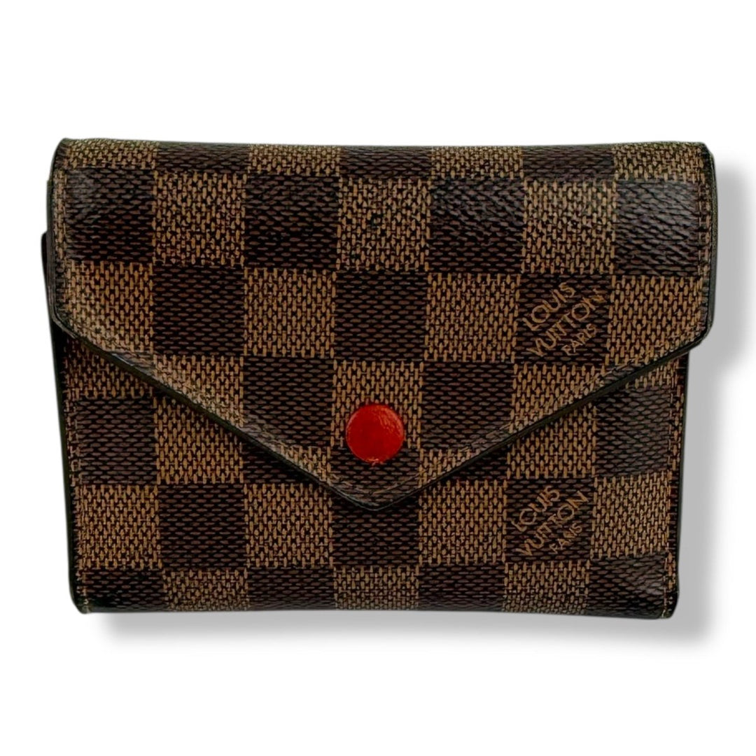 Louis Vuitton Brown Damier Ebene Victorine Wallet - Lux Central