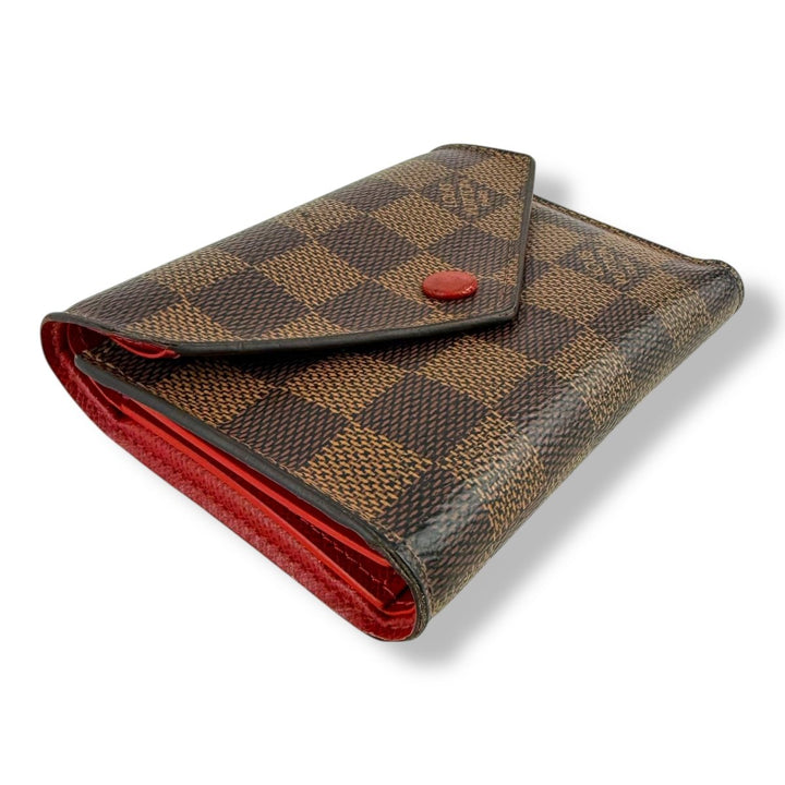 Louis Vuitton Brown Damier Ebene Victorine Wallet - Lux Central