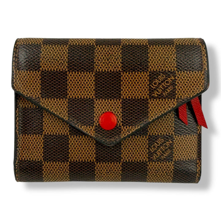 Louis Vuitton Brown Damier Ebene Victorine Wallet - Lux Central