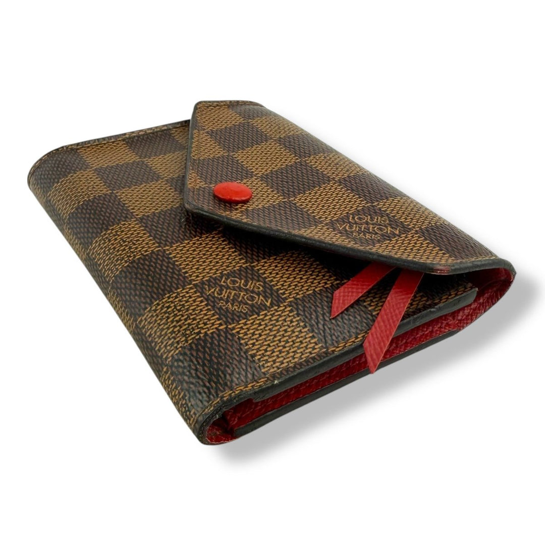 Louis Vuitton Brown Damier Ebene Victorine Wallet - Lux Central