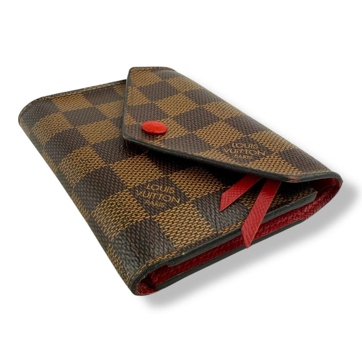 Louis Vuitton Brown Damier Ebene Victorine Wallet - Lux Central