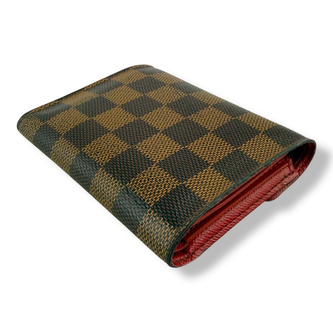 Louis Vuitton Brown Damier Ebene Victorine Wallet - Lux Central