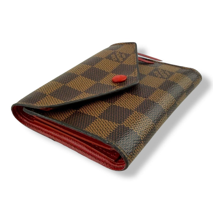 Louis Vuitton Brown Damier Ebene Victorine Wallet - Lux Central