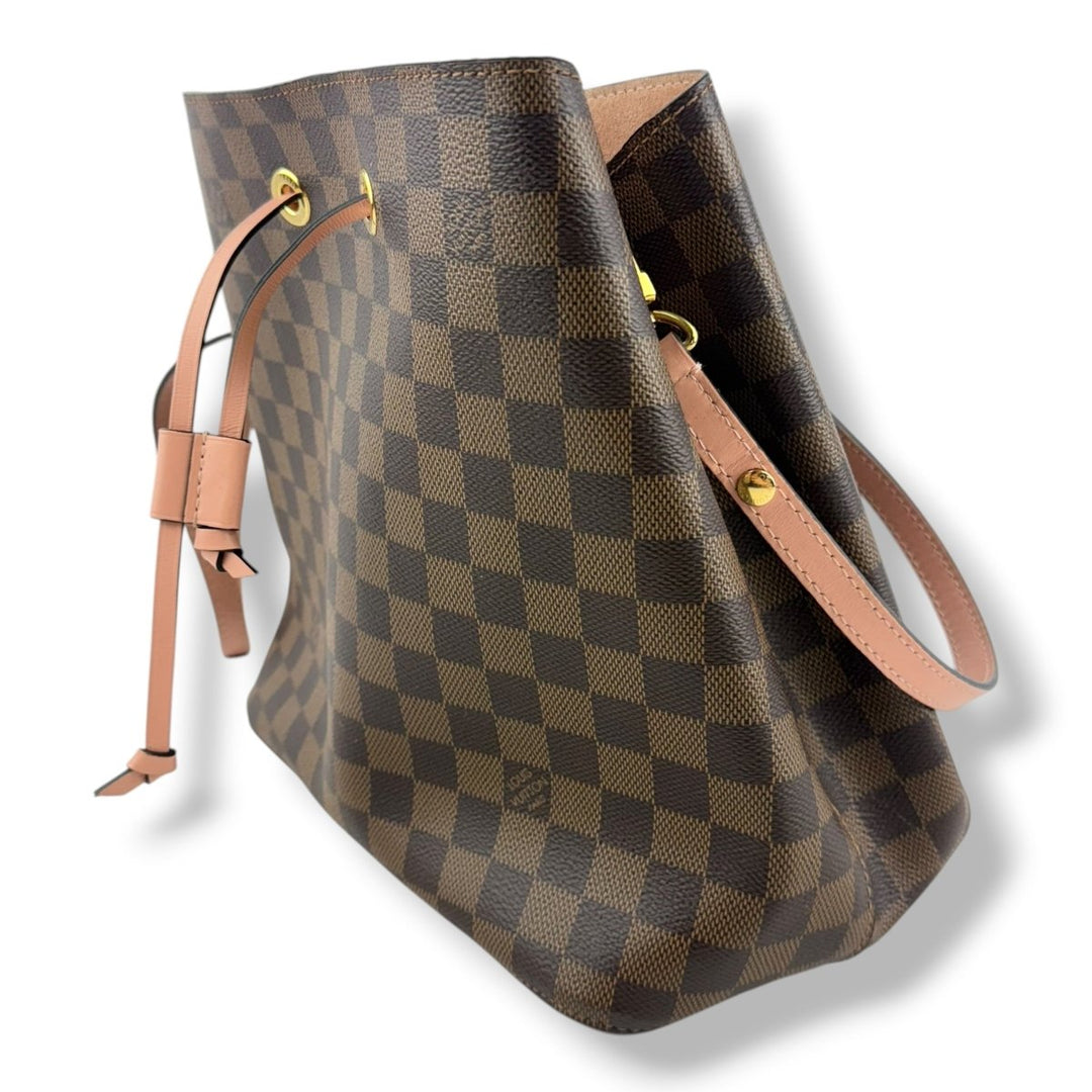 Louis Vuitton Brown Damier Ebene/Pink MM Neo Noe Handbag - Lux Central