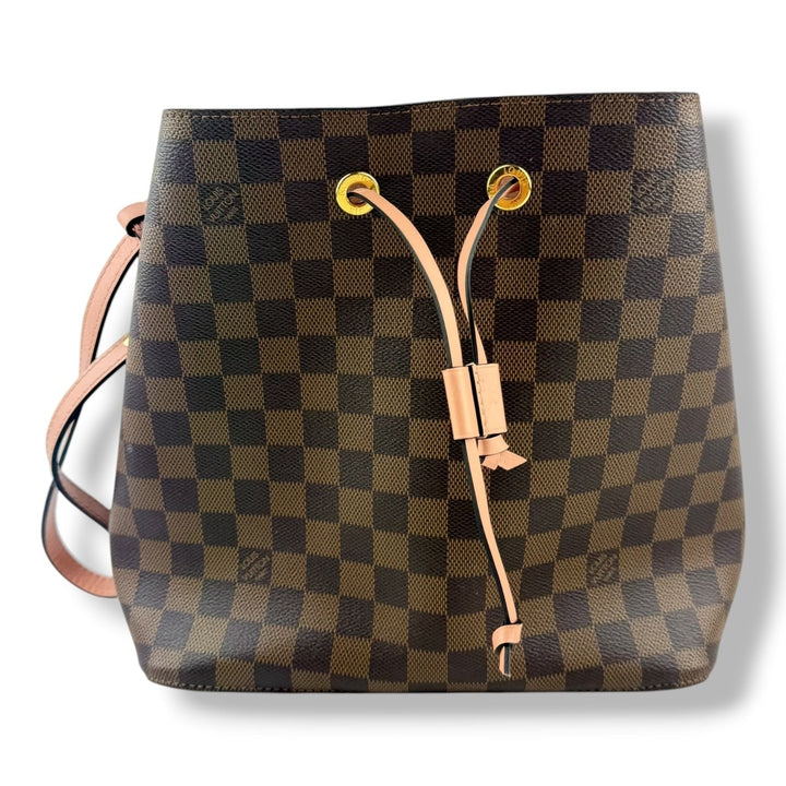Louis Vuitton Brown Damier Ebene/Pink MM Neo Noe Handbag - Lux Central