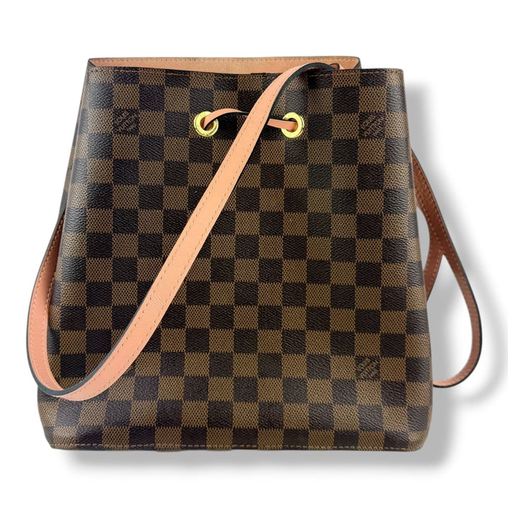 Louis Vuitton Brown Damier Ebene/Pink MM Neo Noe Handbag - Lux Central