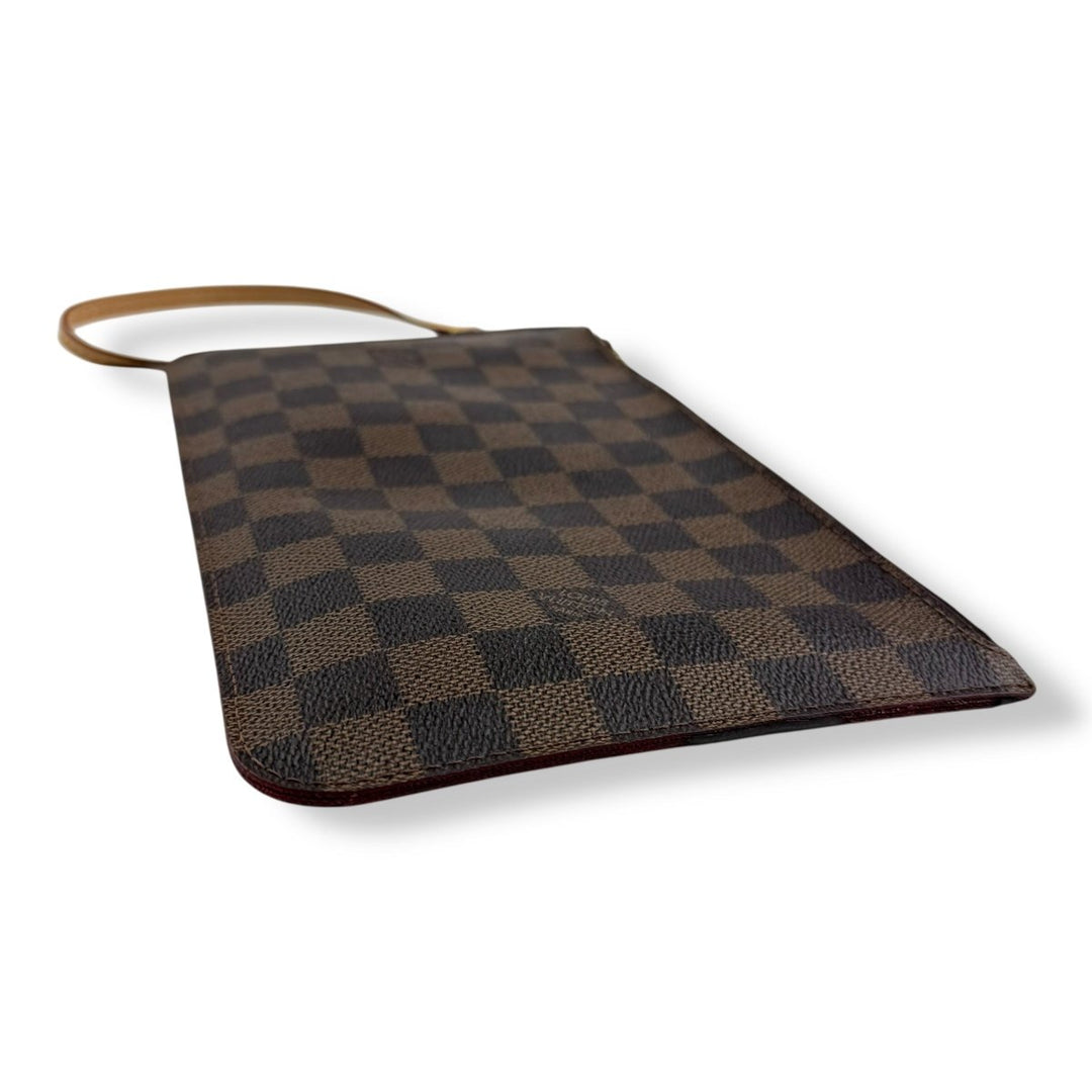 Louis Vuitton Brown Damier Neverfull Clutch Pouch - Lux Central