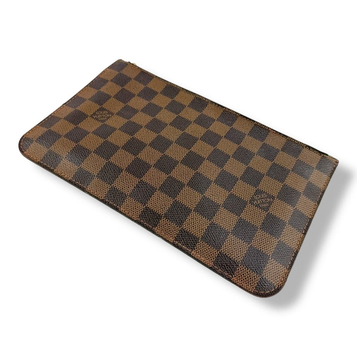 Louis Vuitton Brown Damier Neverfull Clutch Pouch - Lux Central