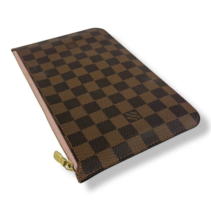 Louis Vuitton Brown Damier Neverfull Clutch Pouch - Lux Central
