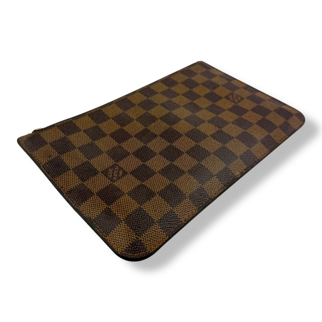 Louis Vuitton Brown Damier Neverfull Clutch Pouch - Lux Central