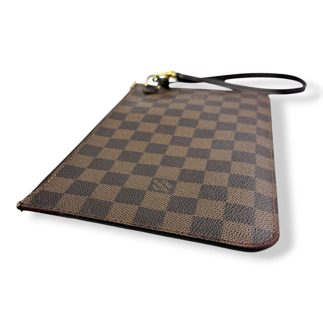 Louis Vuitton Brown Damier Neverfull Clutch Pouch - Lux Central