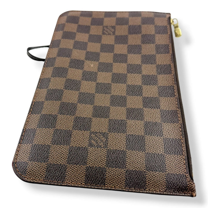 Louis Vuitton Brown Damier Neverfull Clutch Pouch - Lux Central