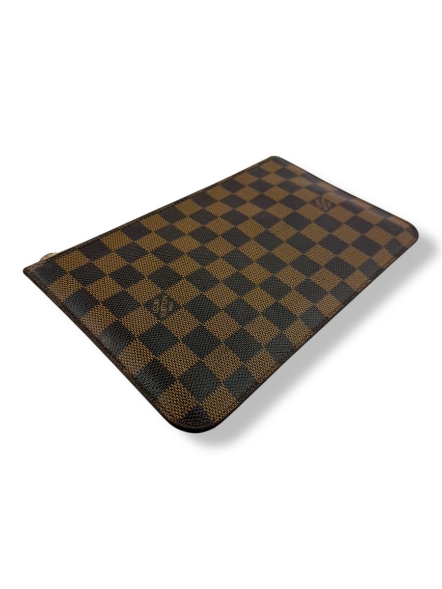 Louis Vuitton Brown Damier Neverfull Clutch Pouch - Lux Central