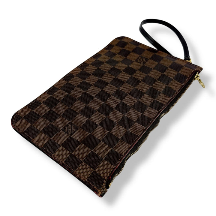 Louis Vuitton Brown Damier Neverfull Clutch Pouch - Lux Central