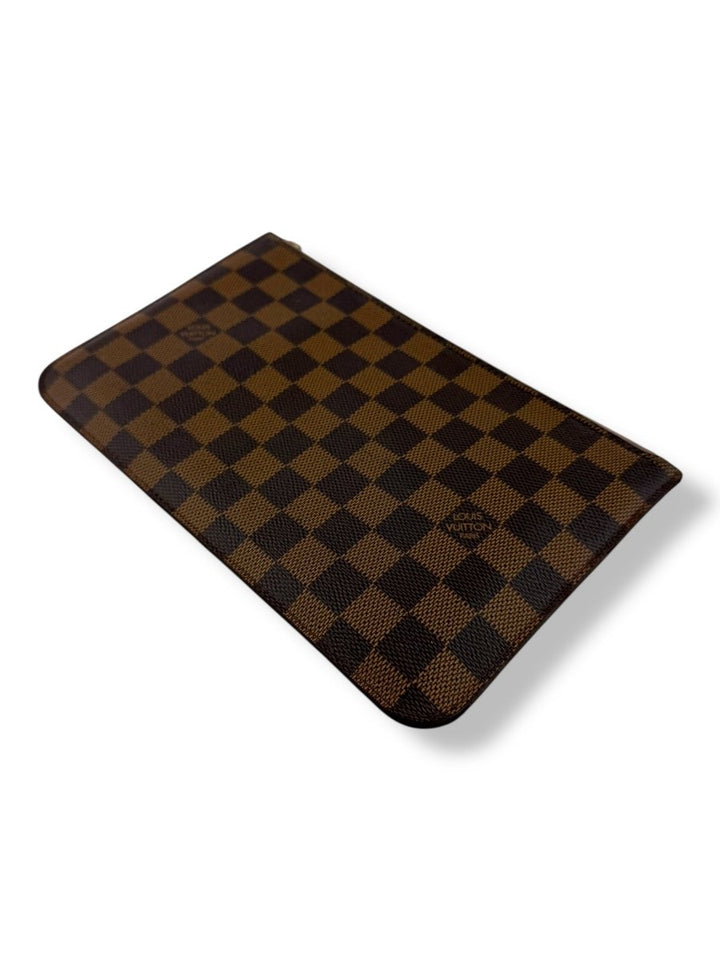 Louis Vuitton Brown Damier Neverfull Clutch Pouch - Lux Central