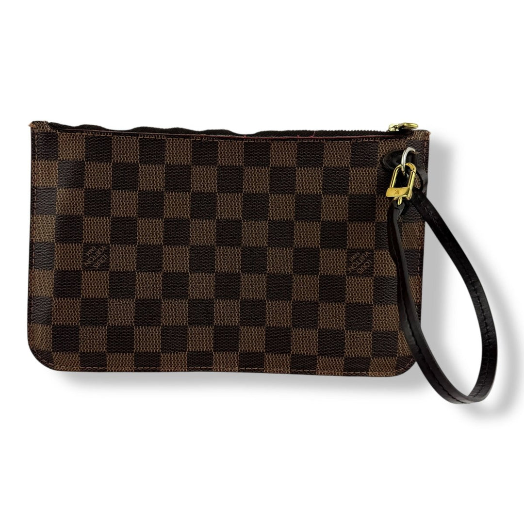 Louis Vuitton Brown Damier Neverfull Clutch Pouch - Lux Central