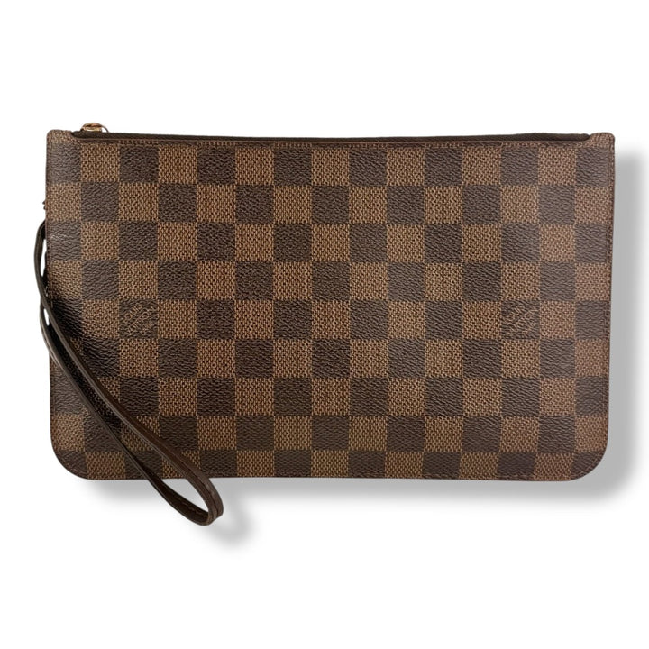 Louis Vuitton Brown Damier Neverfull Clutch Pouch - Lux Central