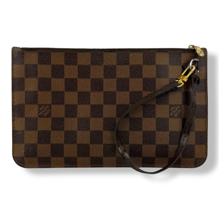 Louis Vuitton Brown Damier Neverfull Clutch Pouch - Lux Central