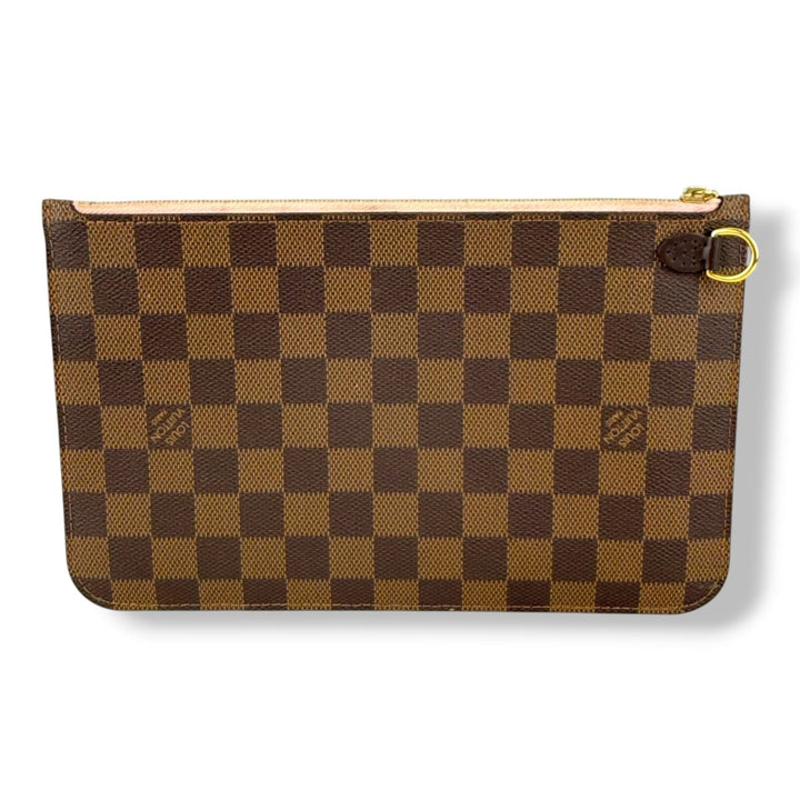 Louis Vuitton Brown Damier Neverfull Clutch Pouch - Lux Central