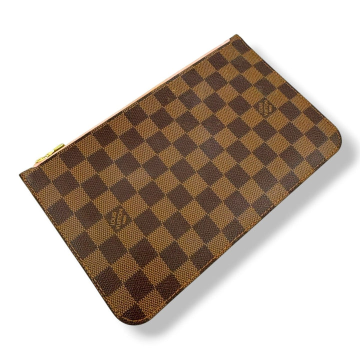 Louis Vuitton Brown Damier Neverfull Clutch Pouch - Lux Central