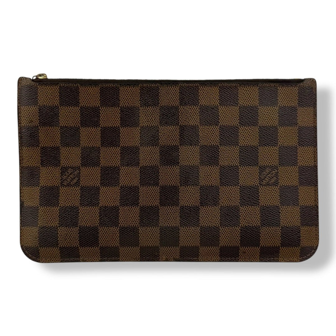 Louis Vuitton Brown Damier Neverfull Clutch Pouch - Lux Central